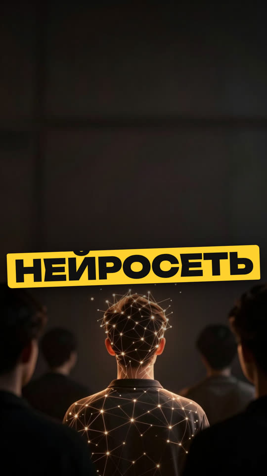 Пример обложки с заголовком «Нейросеть»